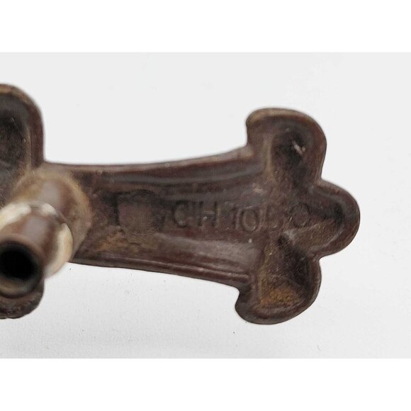 Lot of 6 Vintage Large Brass Drawer Pulls Cabinet Handles Canada CH1050 - Picture 7 of 7